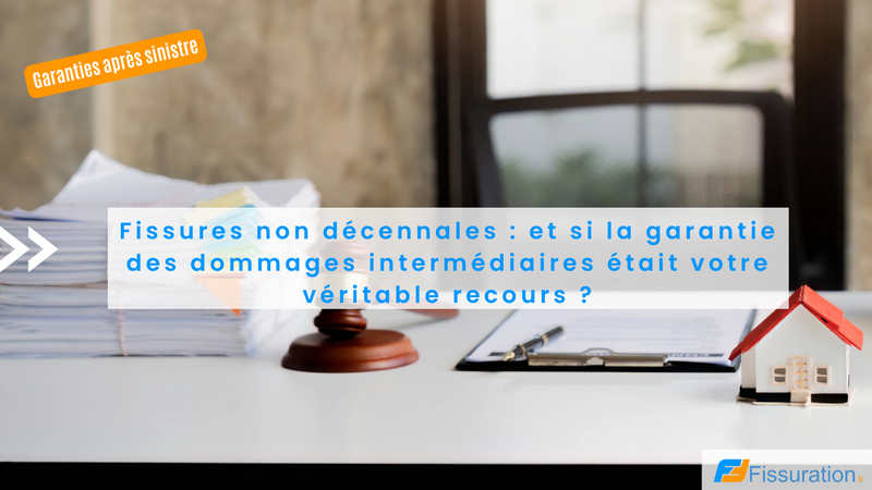 Expert fissures analysant un dommage intermédiaire après refus décennale