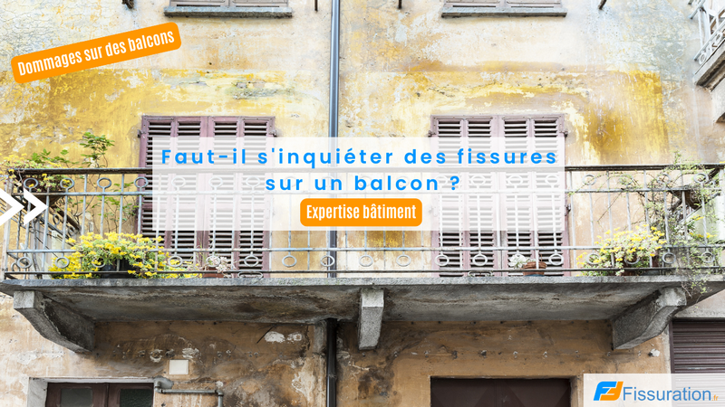 Fissures danger sur un balcon