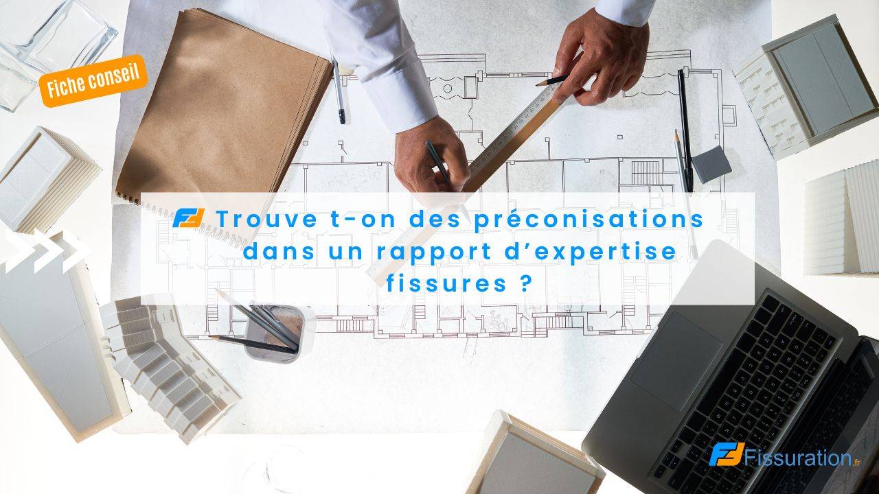 Un rapport d'expertise fissures contient-il des préconisations sur les travaux de réparation ?